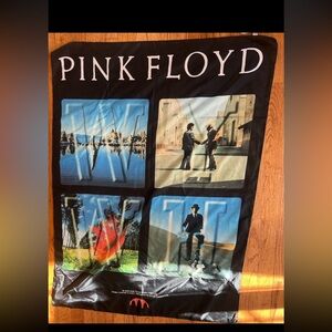 Pink Floyd Textile Fabric Scarf in Black and White
